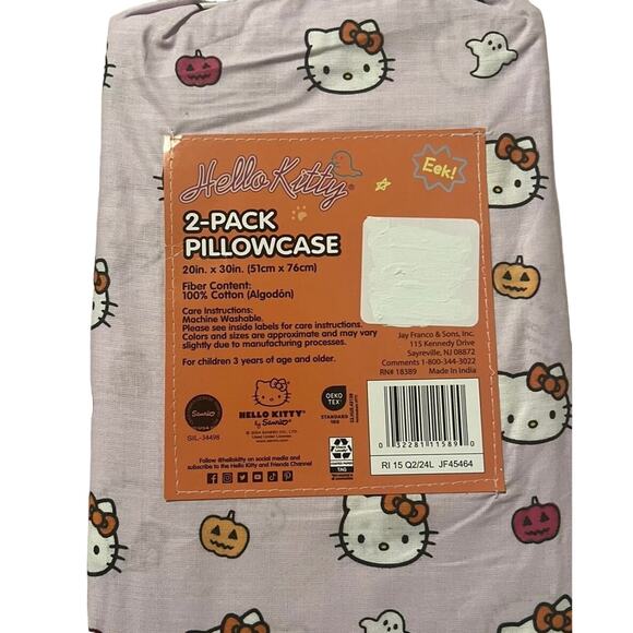 Hello Kitty Halloween Pillow Case Pink - Picture 2 of 2